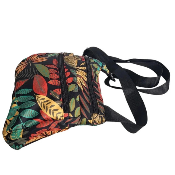 Leaf Orange Blue Crossbody Bag - Picture 5 of 7